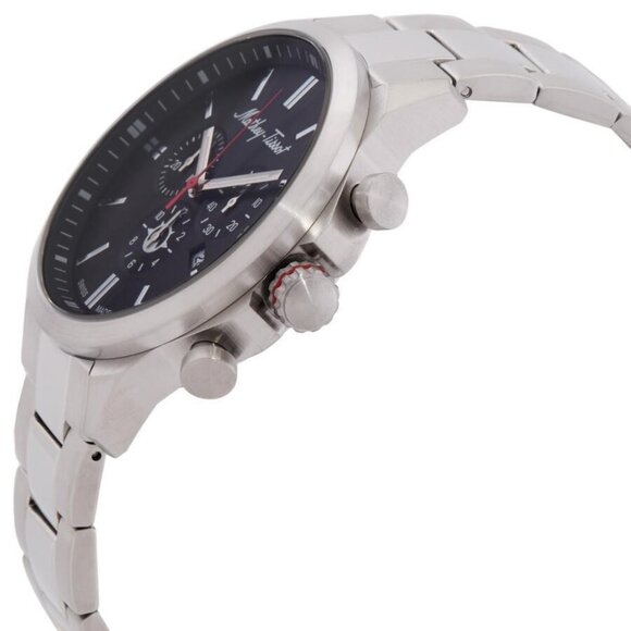 NWT Authentic Mathey-Tissot Field Scout Chronograph Quartz Black Dial Men's Watc - Picture 2 of 3